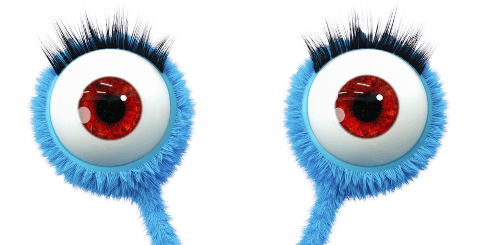 Blue Monster Eyes