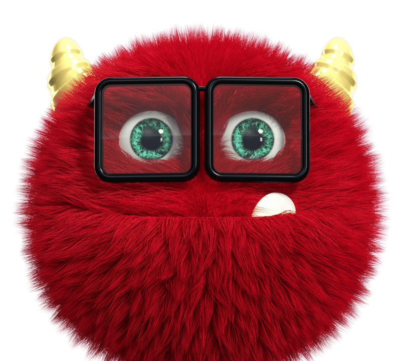 Red Monster Head
